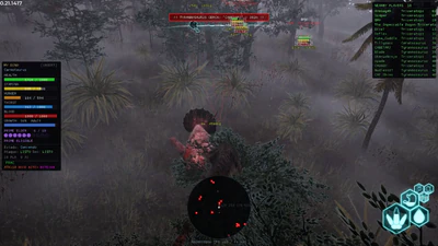 The Isle Tyrannosaurus proximity alert with ESP health bars and radar